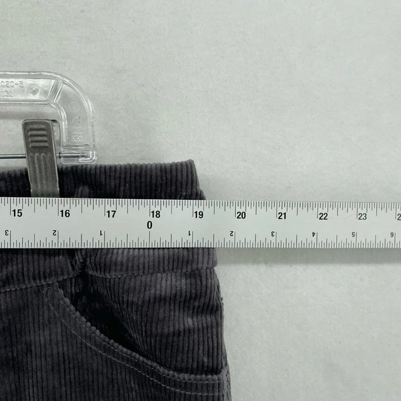 D&Co. Pants Women's Sz 18W Gray Skinny Stretch Corduroy 5-Pockets Pullover - Picture 3 of 12